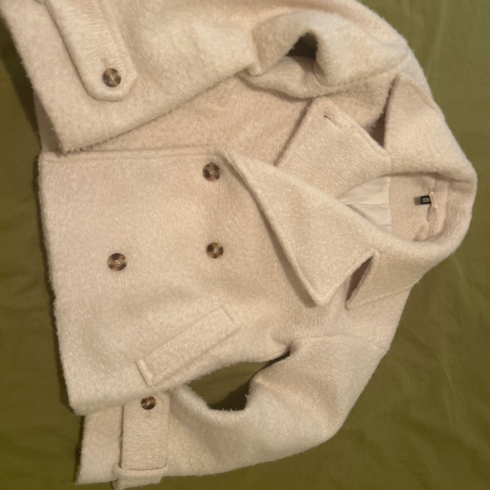 Lined double breasted pea coat